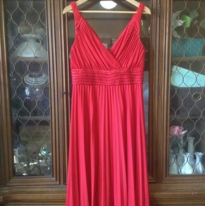Suzi Chin/Maggy Boutique Red Pleated Dress